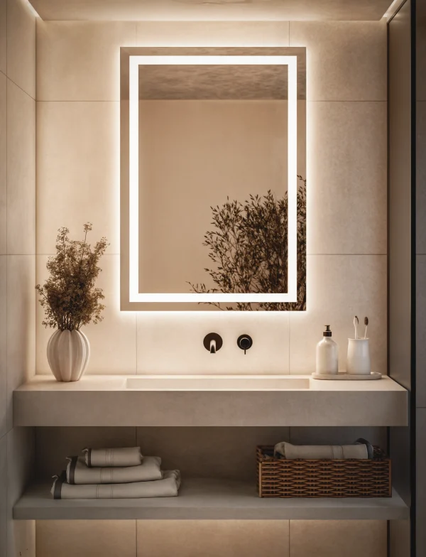 Lustro Lazienkowe Prostokatne Led Model03 600x784