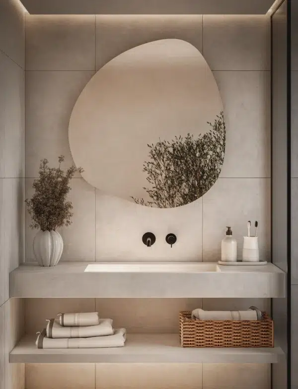 Lustro Nieregularne Bez Ramy 600x784