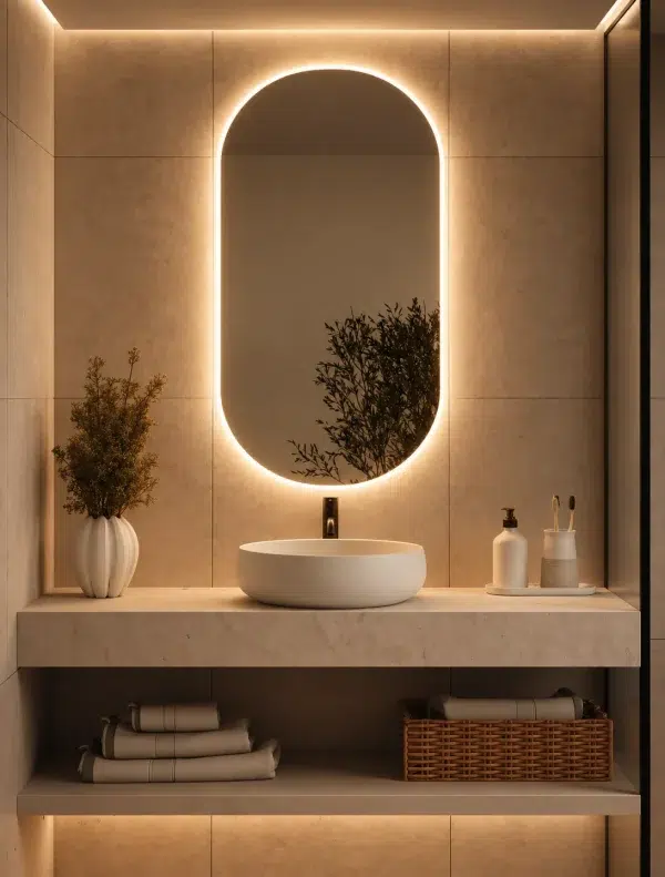 Lustro Owalne Led Bez Ramy Model01 600x791