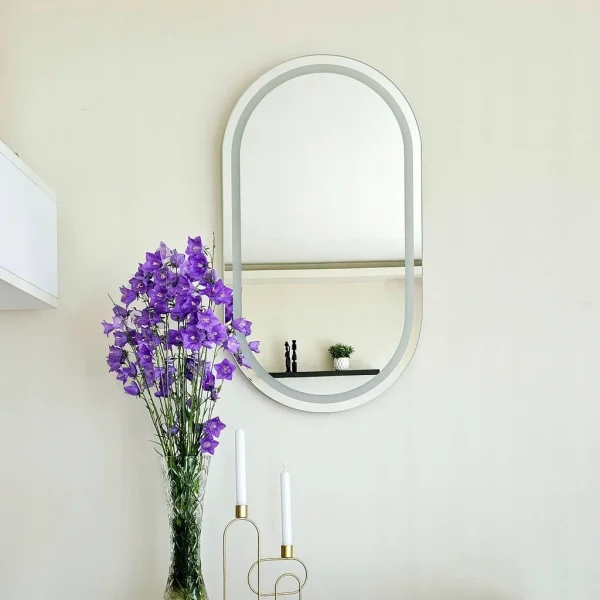 Nowoczesne Lustro Owalne Bez Ramy Do Lazienki 600x600