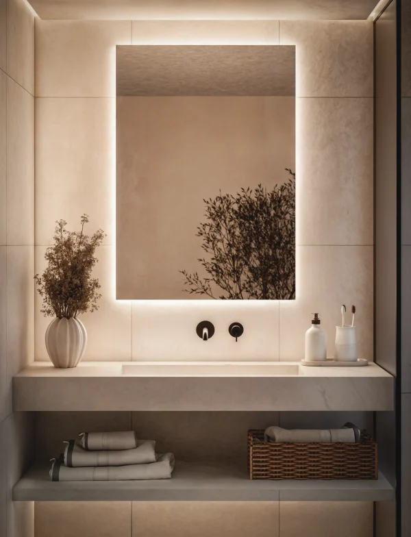 Lustro Lazienkowe Prostokatne Led Model1 600x784