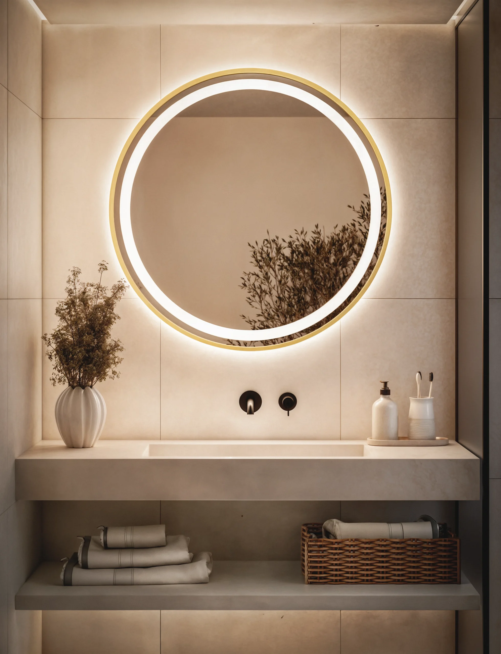 lustro-okragle-lazienkowe-w-zotej-ramie