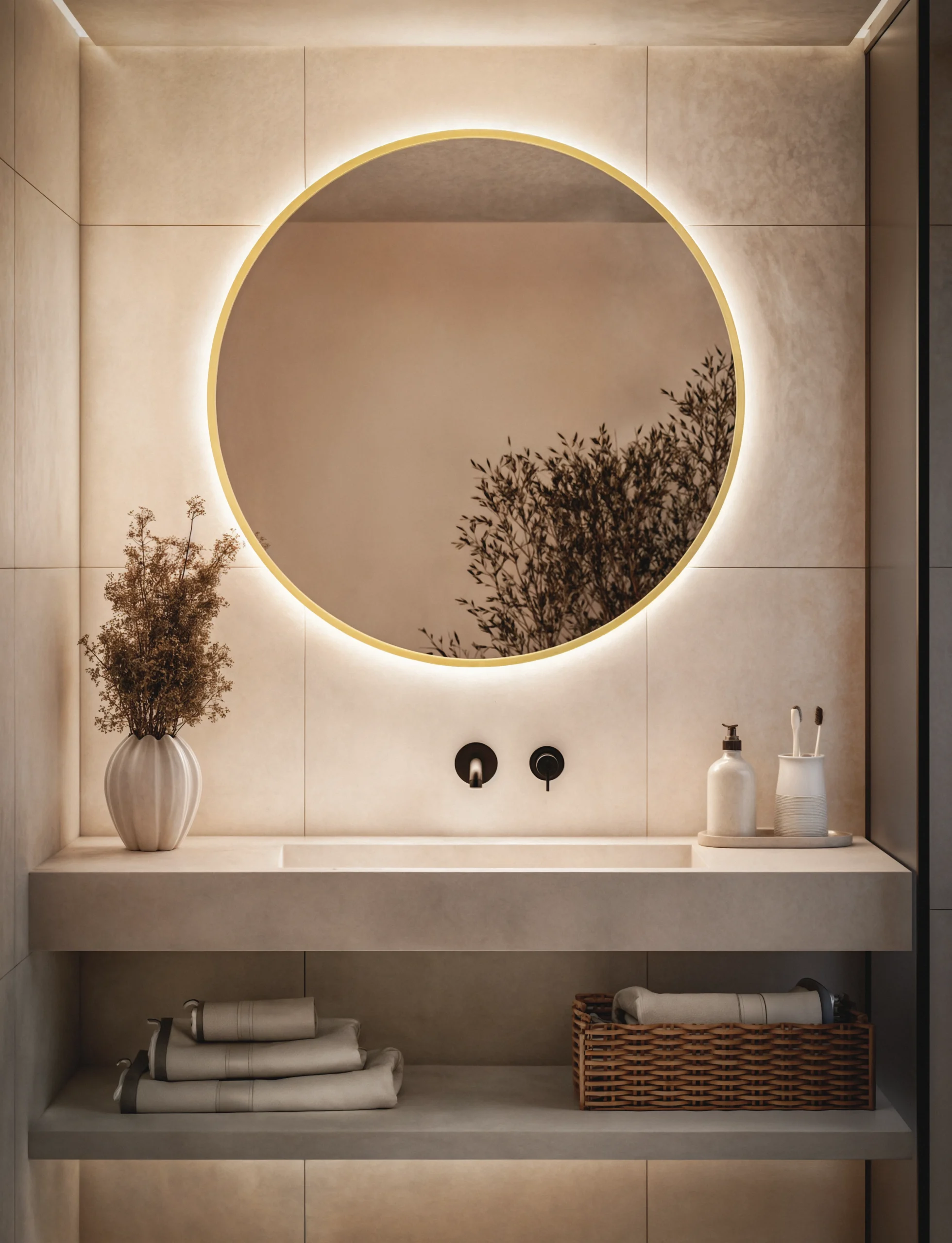 lustro-okragle-led-w-zotej-ramie