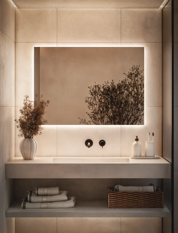 Lustro Podswietlane Led 600x784