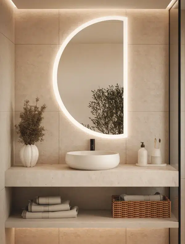 Lustro Led Polokragle Do Lazienki Model02 600x791