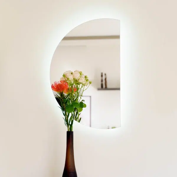 Lustro Polokragle Led Bez Ramy Na Wymiar 600x600