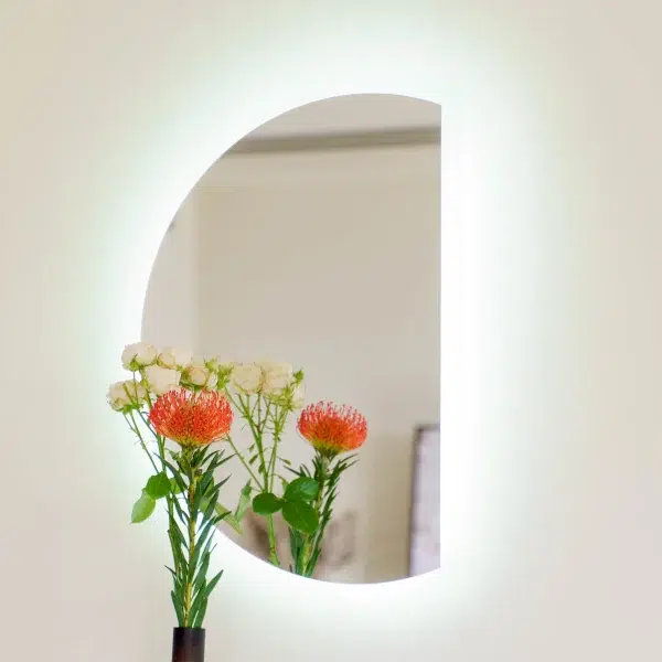 Lustro Polokragle Podswietlane 600x600