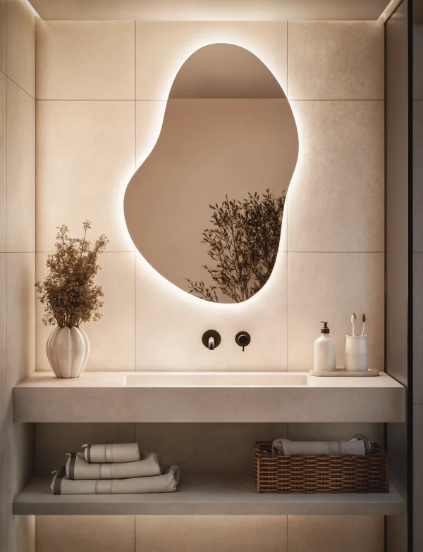 Lustro Nieregularne Podswietelane Led Model01 600x784