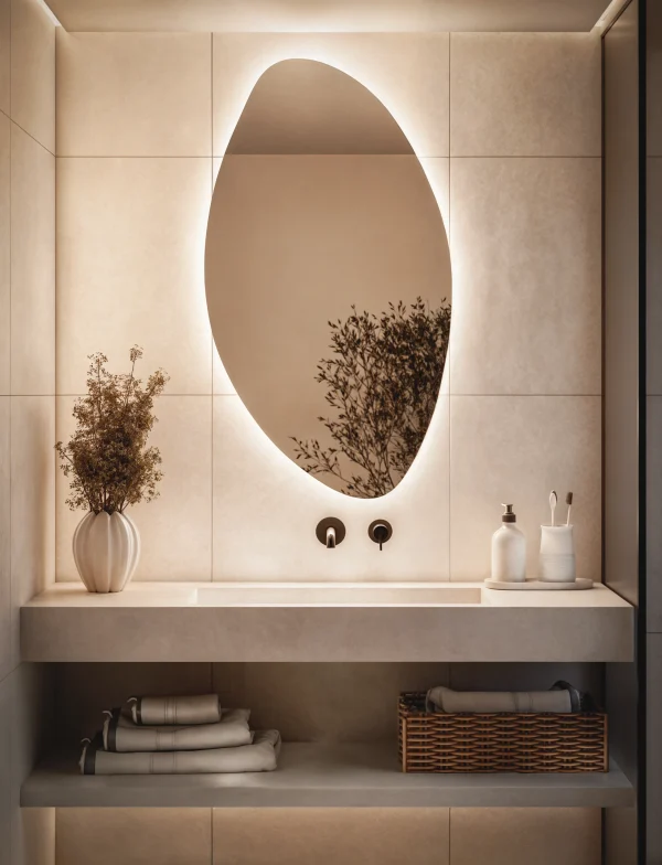 Lustro Nieregularne Podswietelane Led Model02 600x784