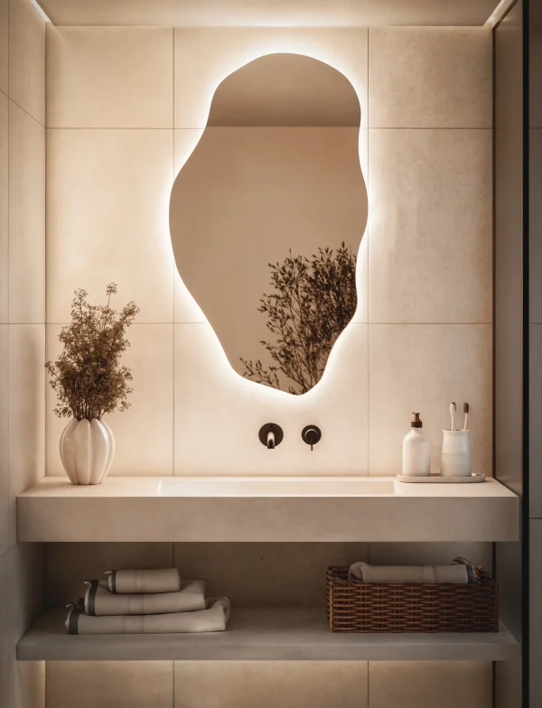 Lustro Nieregularne Podswietelane Led Model03 600x784