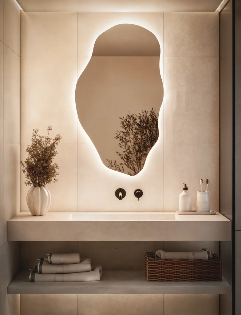 Lustro Nieregularne Podswietelane Led Model03 784x1024