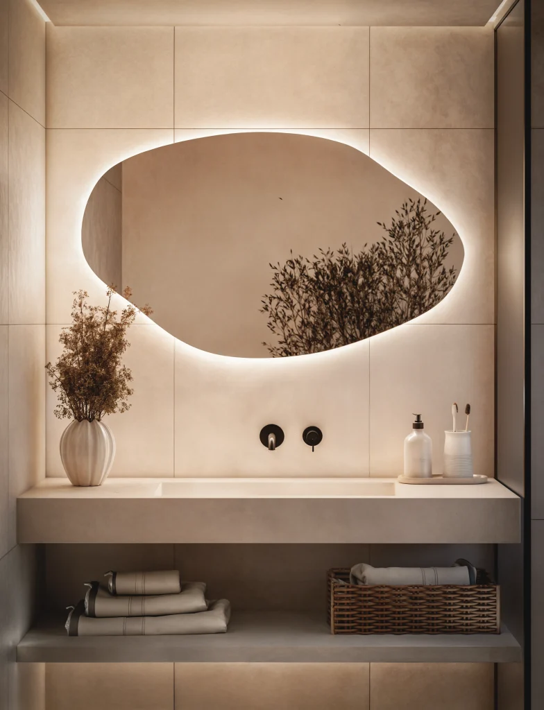 Lustro Nieregularne Podswietelane Led Model04 784x1024