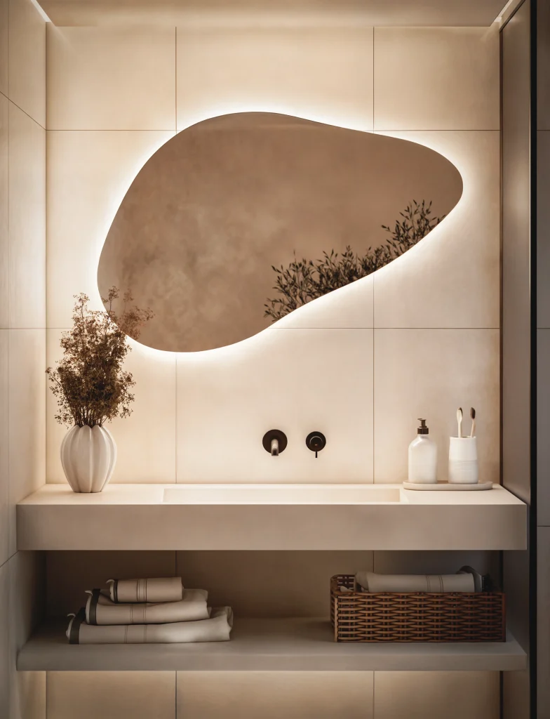 Lustro Nieregularne Podswietelane Led Model05 784x1024