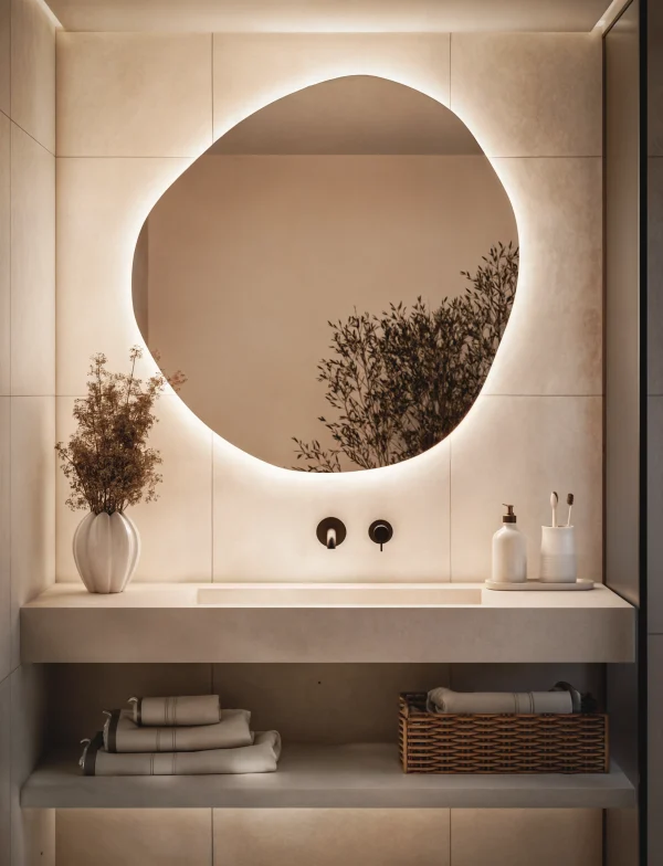 Lustro Nieregularne Podswietelane Led Model07 600x784