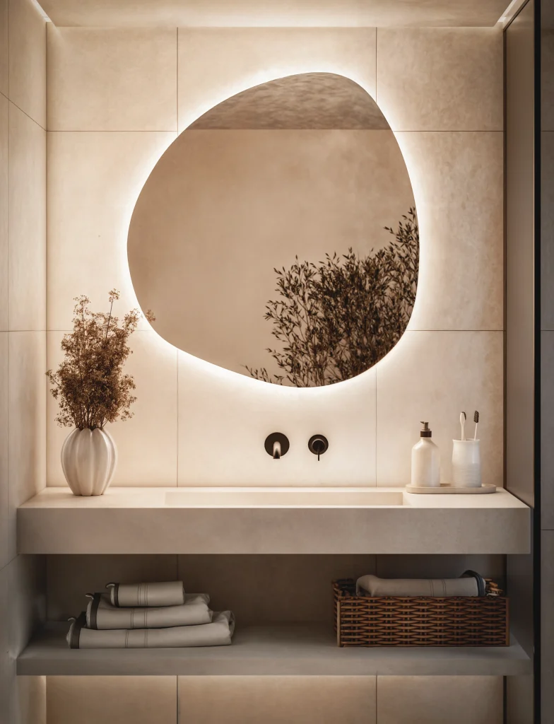 Lustro Nieregularne Podswietelane Led Model08 784x1024