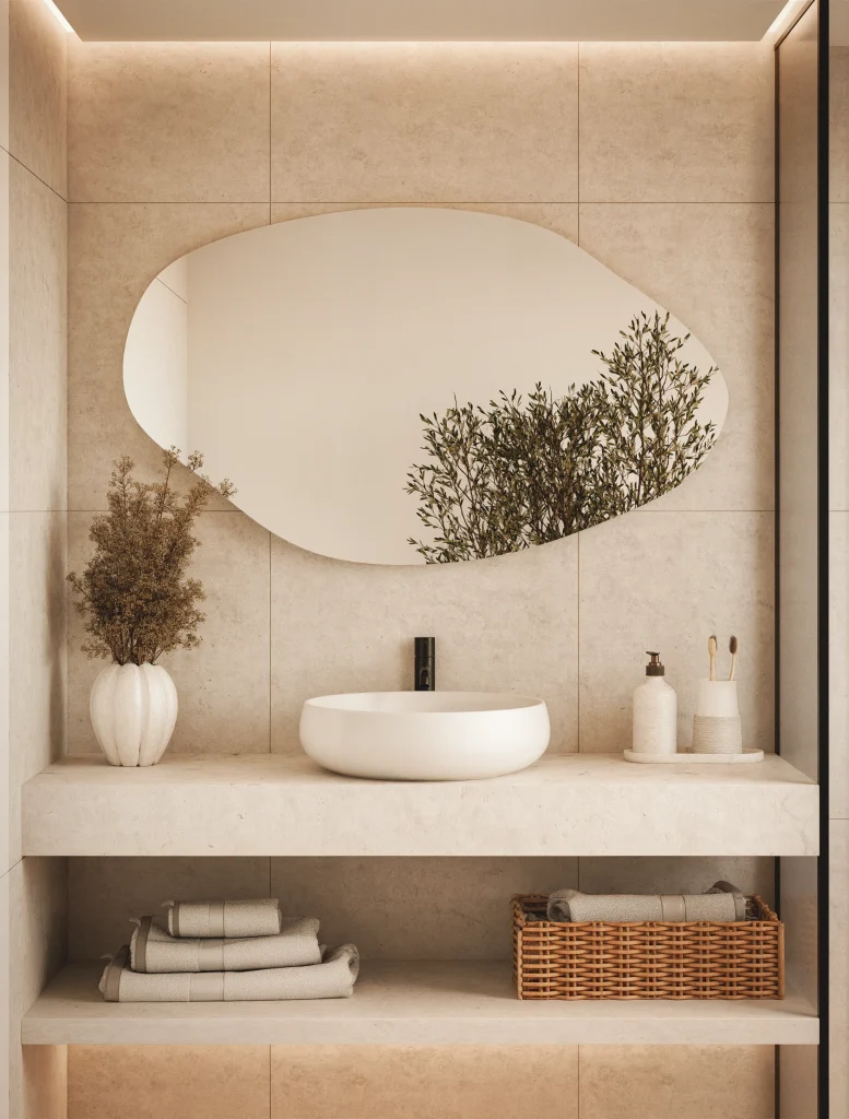 Lustro Nietypowe Bez Ramy 777x1024