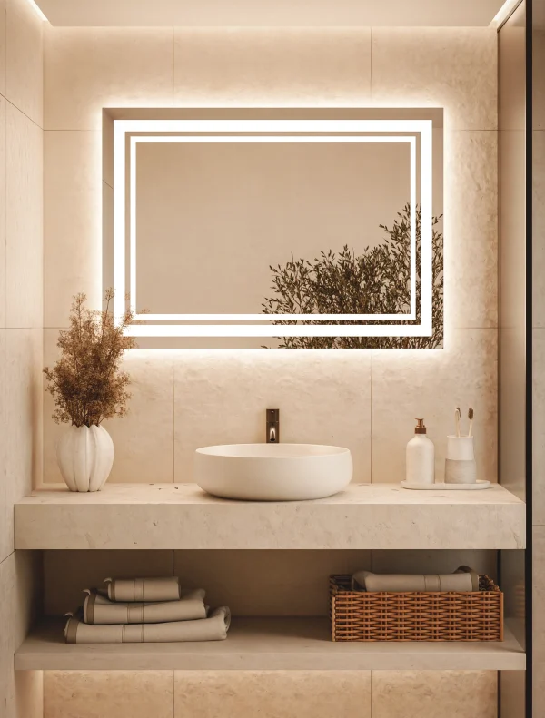Lustro Prostokatne Podswietlane Led Do Lazienki Poziom Model04 600x791
