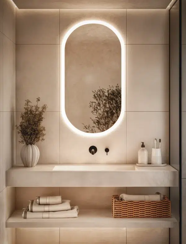 Lustro Owalne Podswietlane Bez Ramy 600x784