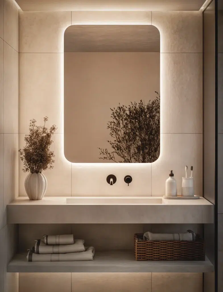 Lustro Prostokatne Z Zaokraglonymi Rogami Led Model01 784x1024