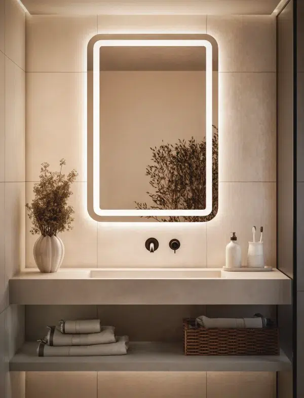 Lustro Prostokatne Z Zaokraglonymi Rogami Led Model03 600x784