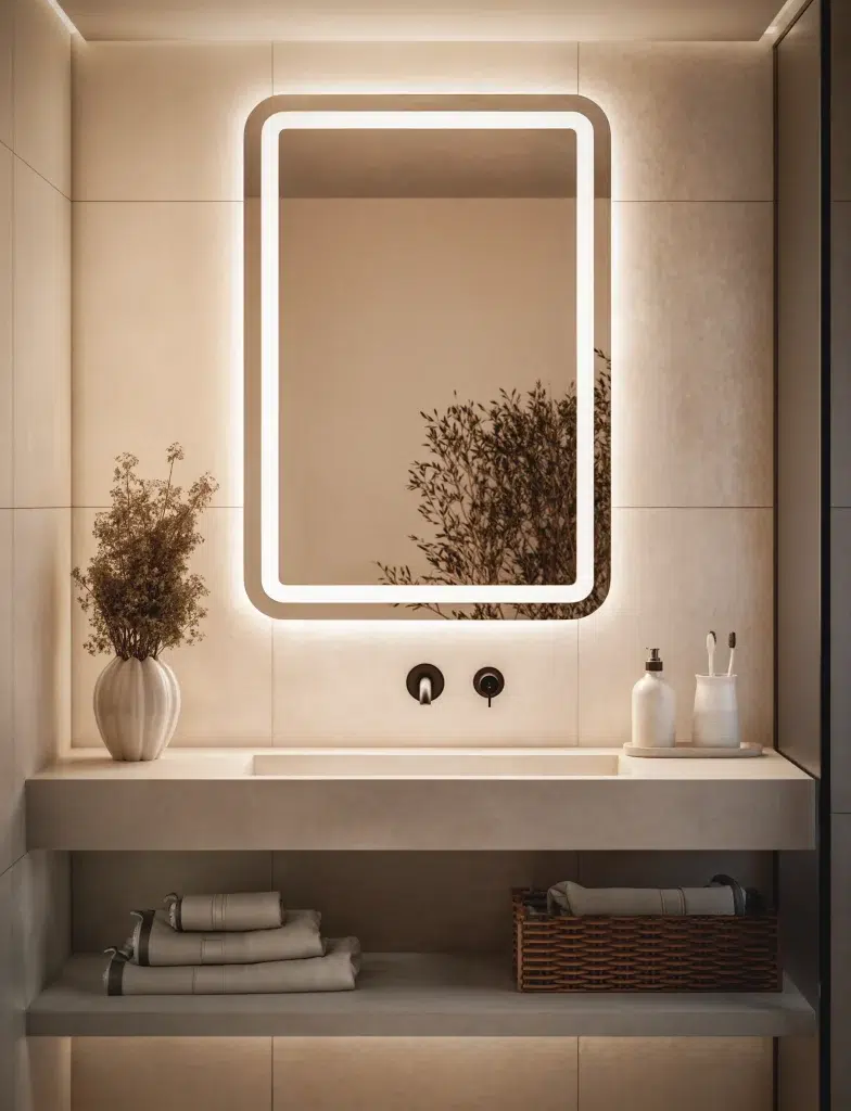 Lustro Prostokatne Z Zaokraglonymi Rogami Led Model03 784x1024