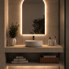 Lustro Polowalne Podswietlane Led Bez Ramy Model01 100x100